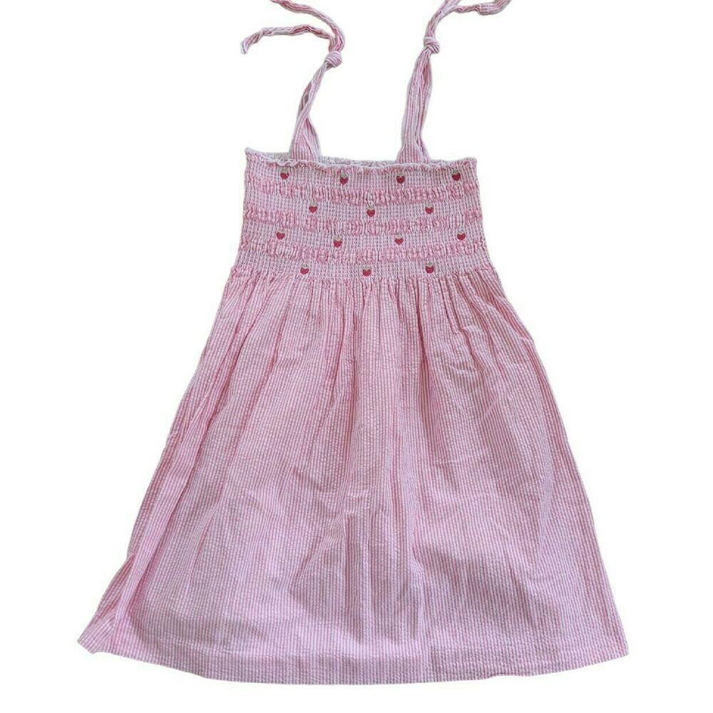 Janie And Jack Strawberry Field Seersucker Dress